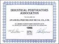 IPA(INDUSTRIAL PERFOORATORS ASSOCIATION)に加盟